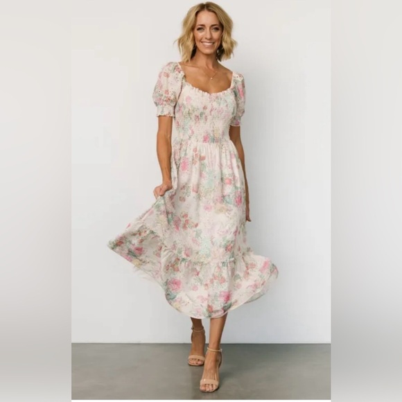 Baltic Born Dresses & Skirts - Baltic Born Piper Eyelet Midi Dress Floral